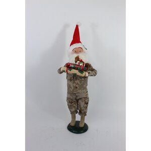 Byers’ Choice Military Santa 2012 • Camo Soldier • Christmas Shelf Decor • Armed